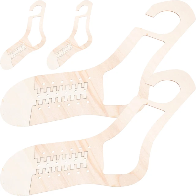 2 pares de moldes de calcetines tejidos a mano modelo de punto de calcetines herramienta de ganchillo tejido
