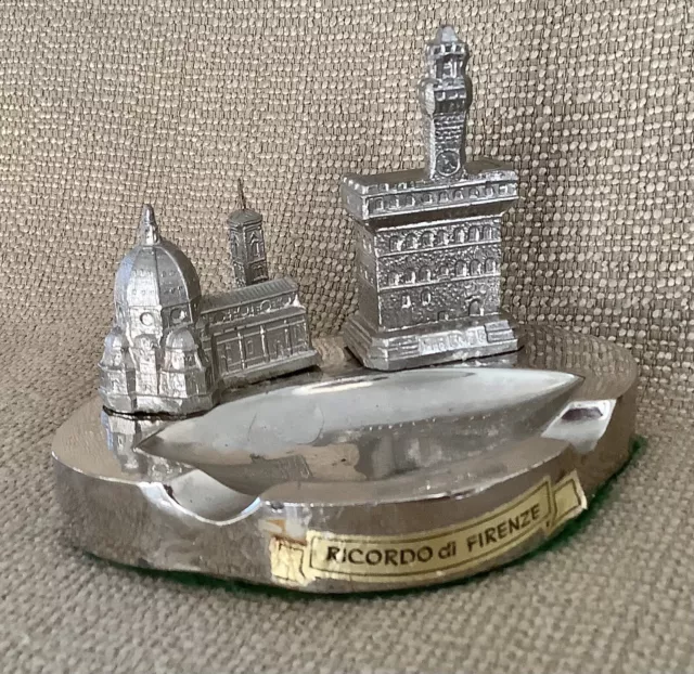 Italy Building Souvenir Ashtray ~Ricordo di Firenze~ Florence Cathedral Palazzo