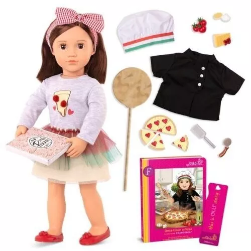 Francesca 46cm Our Generation Deluxe Doll & Outfit Children Toy Chef Pizza Cook