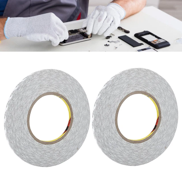 (White Double-sided Tape 2mm) Ruban Adhésif Double Face