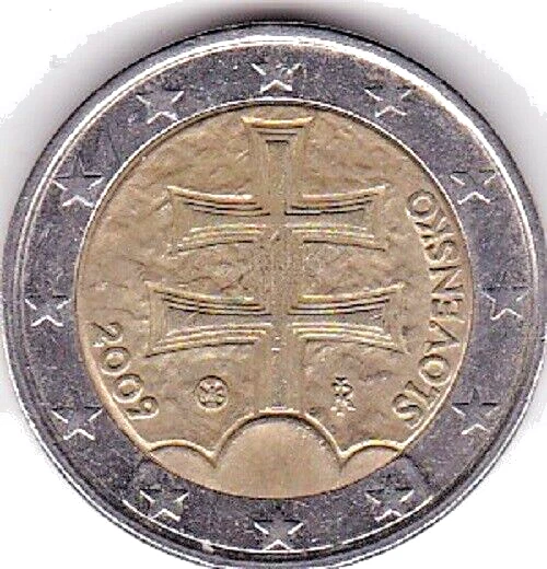 PIECE DE 2 euros rare, slovensko 2009, en très bon état EUR 50,00