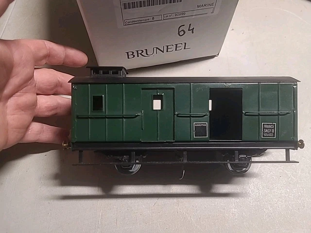 EDOBAUD ECHELLE O WAGON A BOGIES TYPE TOMBEREAU Peinture D'origine SNCF