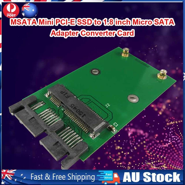 MSATA Mini PCIe SSD to 1.8 inch Micro SATA Adapter Card for Computer Accessories