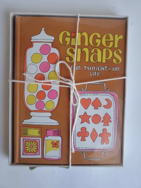 Ginger Snaps Fun Thoughts on Life Book Vtg. 1976 Illustrated Ritter C.R. Gibson