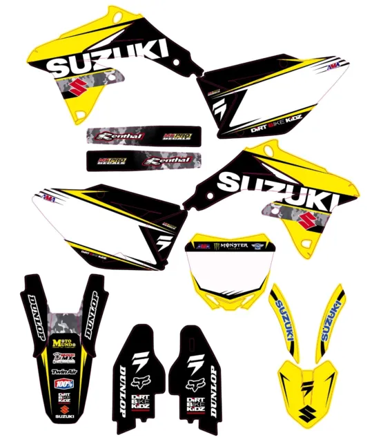 Graphic kit for SUZUKI RMZ 450 2008 2009 2010 2011 2012 2013 2014 2015 2016 2017