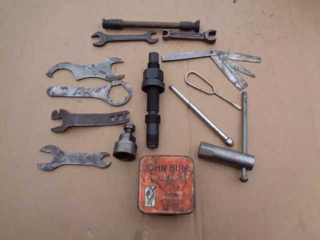 Vintage BSA B31 B33 M20 M21,  6 spring clutch extractor, fork tool kit items