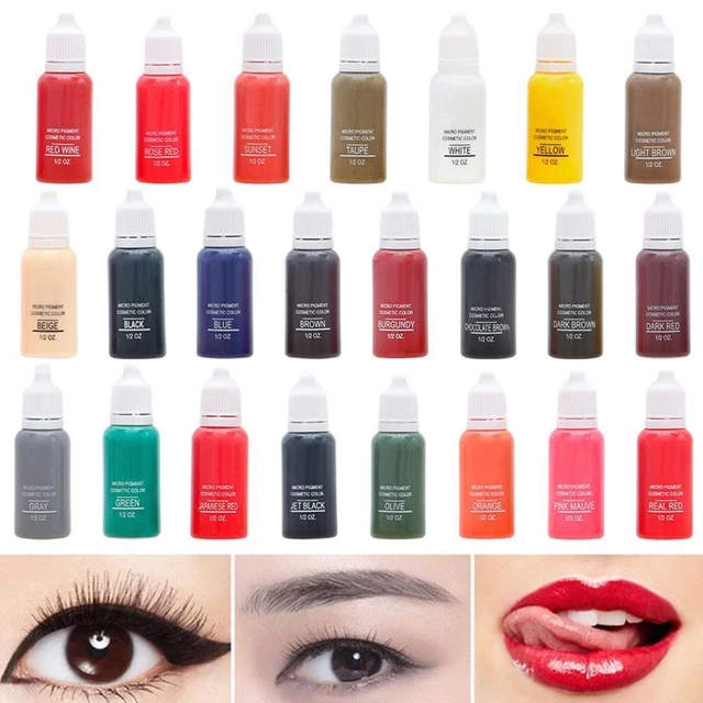 Eye Tattoo Microblading Pigment Semi Permanent Lip Inks Eyebrow Make-up B3G0