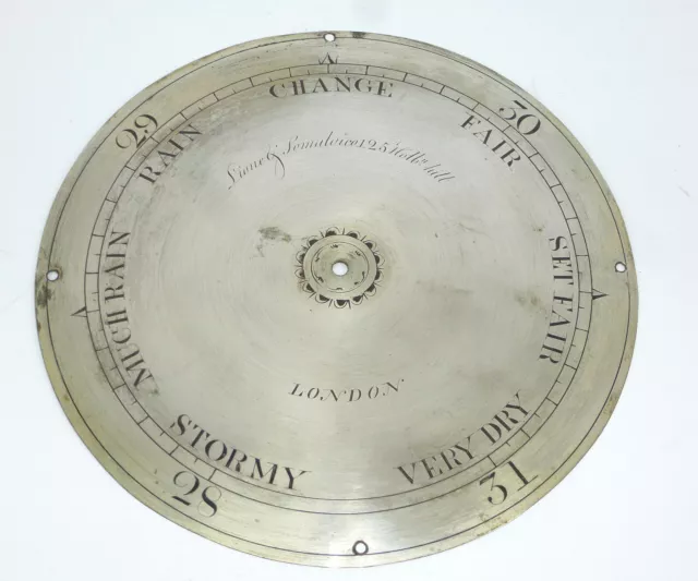 Barometer Dial XIX C. Lione Somalvico & Co – 125 Holborn Hill London