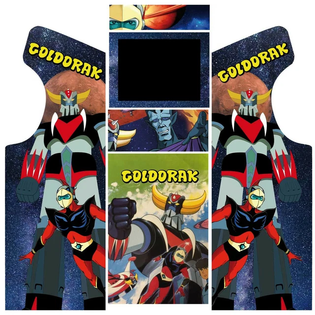 STICKERS GOLDORAK POUR borne d'arcade Jeutel -Taito avec écran et bonus EUR 90,00 - FR