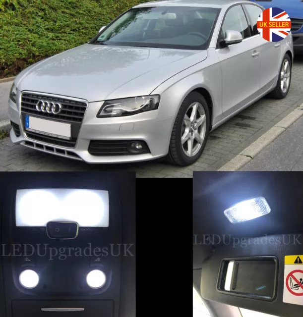 AUDI A4 S4 B8 Saloon Full White LED Interior Light Upgrade + License Plate