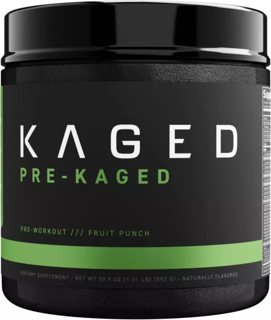 Kaged Muscle Pre-Kaged Pre Workout 20 Servings 621g, All Flavours USA Pre Kaged.