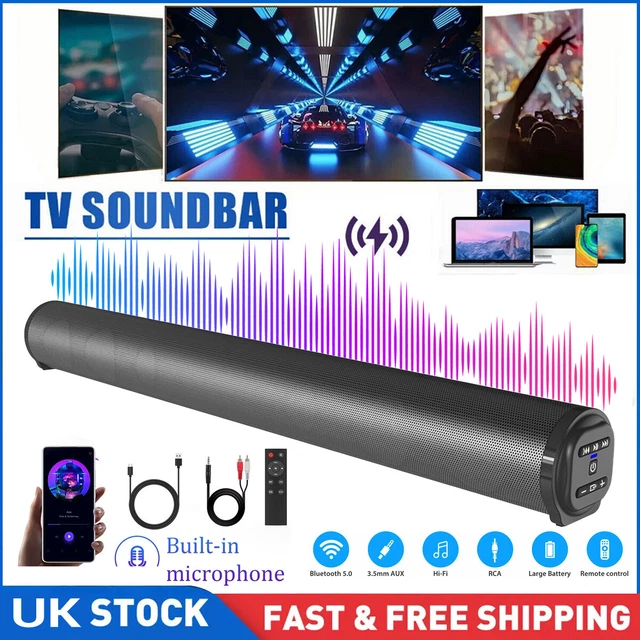 SOUND BAR WIRED Wireless Bluetooth Stereo TV Home Theater Speaker