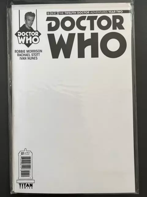 Doctor Who 12th Twelfth Dr Year Two 1 Titan (2016) Cover E Blank variant