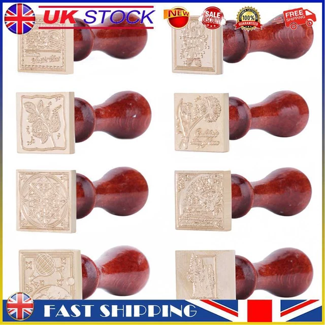 Retro DIY Seal Stamp Scrapbooking Album Envelope Decor Square Sealing Wax Stamp