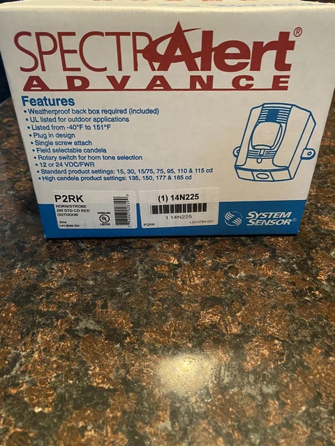 SYSTEM SENSOR P2RK, Fire Alarm Horn/Strobe NEW £103.93 - PicClick UK