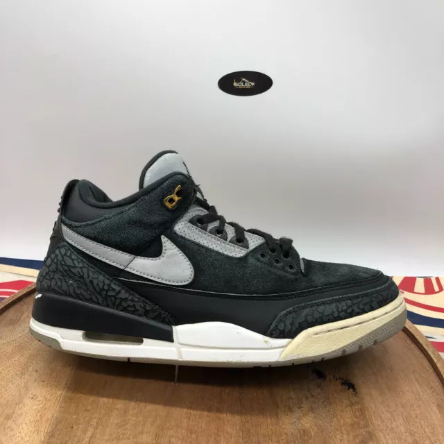 Nike Men's Air Jordan 3 Retro Tinker SP Black Cement 2019 Shoes Size 10.5