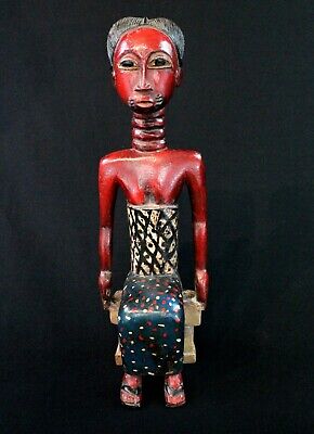 Art African Arts Colonials Tribal " Colon " Maternity Baoulé Ball Akan 35,5 CMS