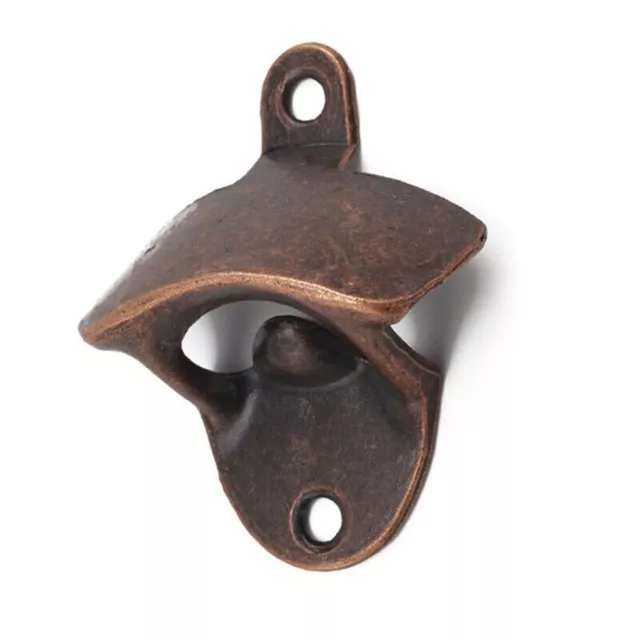 10X Rustic Cast Iron Bottle Opener With Screws Zinc Alloy Wall Mounted Opener AU 3