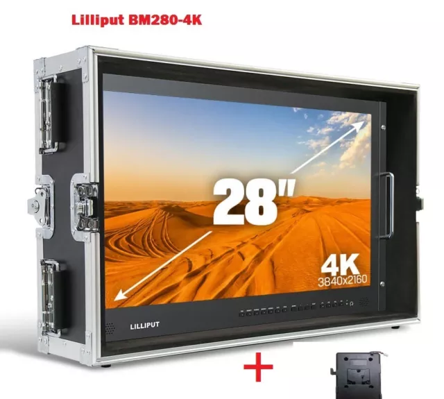 LILLIPUT BM280-4K Broadcast Ultra-Hd Moniteur Avec / Sdi  HDMI DVI VGA Pointeur