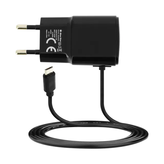 Chargeur Secteur 2A avec Connecteur Micro-USB Câble 120 cm intégré