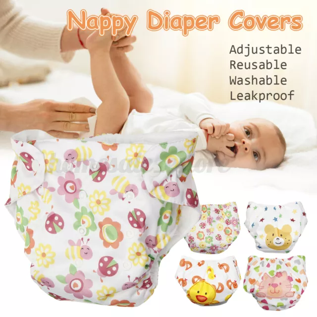 Adjustable Baby Pocket Cloth Diaper Cover Infant Kid Nappy Washable Reusable