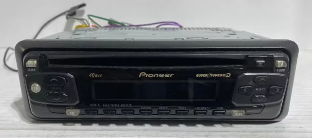 Pioneer DEH-5 Audio Radio AM FM CD Disk Player Unit Super Tuner Car Stereo