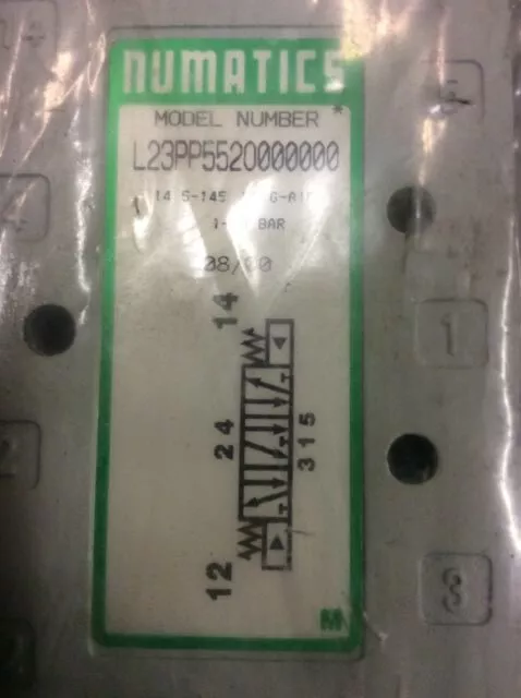 Numatics L23PP552O000000 Directionnel Valve à Contrôle 4 Voie 3 Pos - Neuf No