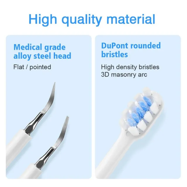 Electric Ultrasonic Teeth Cleaner Kit Effective Cleaning 16000-18000/Min