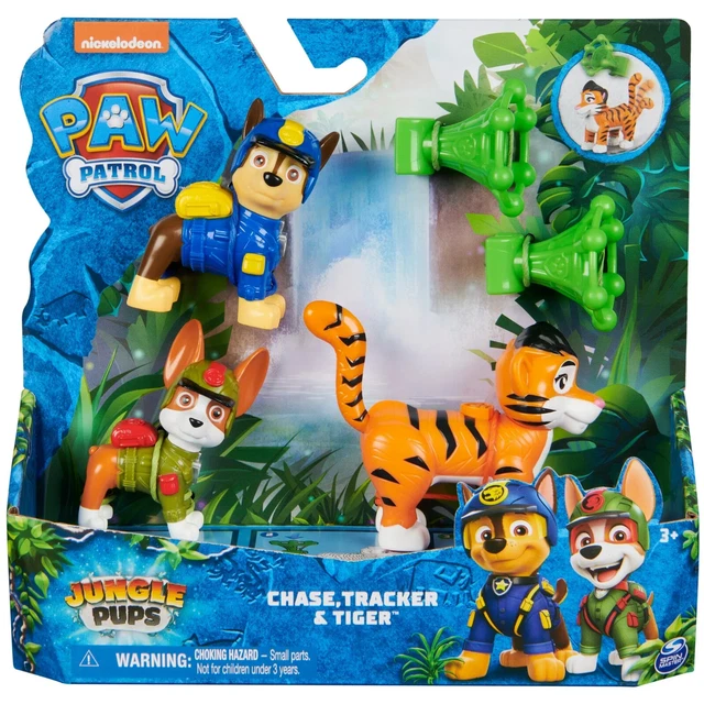 2024 NEW! PAW Patrol Jungle Pups CHASE TRACKER & TIGER 2.5" Figure Set