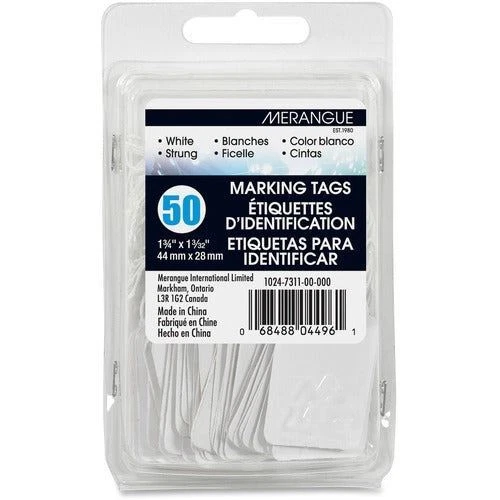 Merangue Merangue 50 Pack White Strung Tags MGE10247311