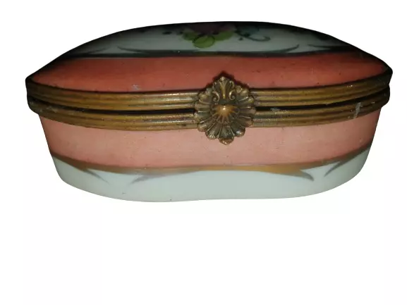 Boite Ancienne En Porcelaine De Limoges 2