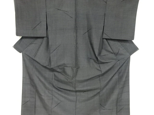 36331# Japanese Kimono / Antique Hitoe Kimono / Woven Abstract