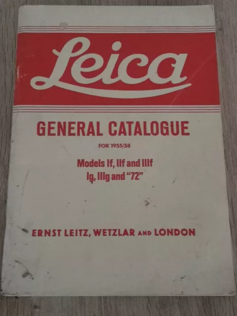 Leica General Catalogue Models If, IIf, IIIF, IG, IIIg And 72