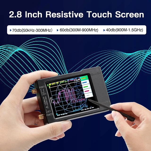 SEESII TINYSA SPECTRUM Analyzer 100kHz960MHz MF/HF/VHF UHF Frequency