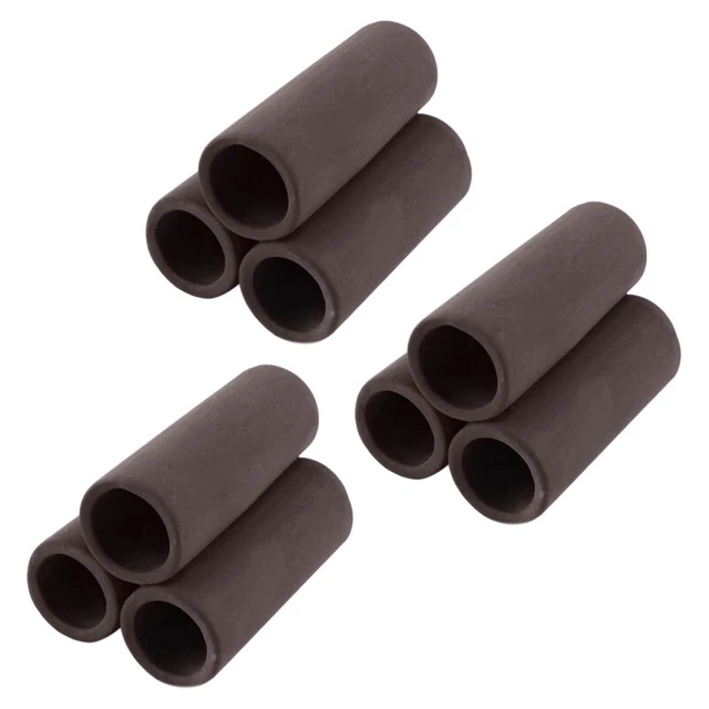 9 Pcs Brown Ceramic Shelters - Shrimp Habitat, Breeding Tube, Cave Sed
