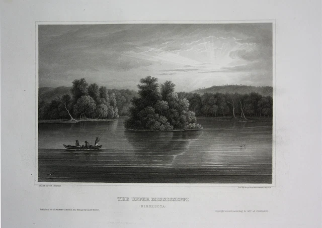 Upper Mississippi Minnesota Amerika US United States Ansicht view ca. 1840
