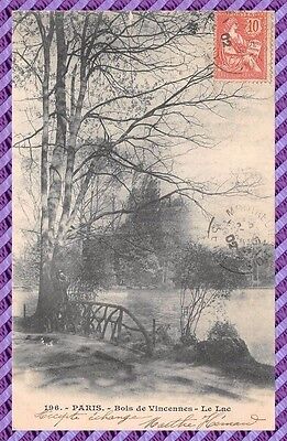 Carte Postale - Paris - Bois de Vincennes , le lac