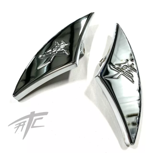 HAYABUSA CHROME KANJI Engraved Frame Slider Wings 20222024 Suzuki