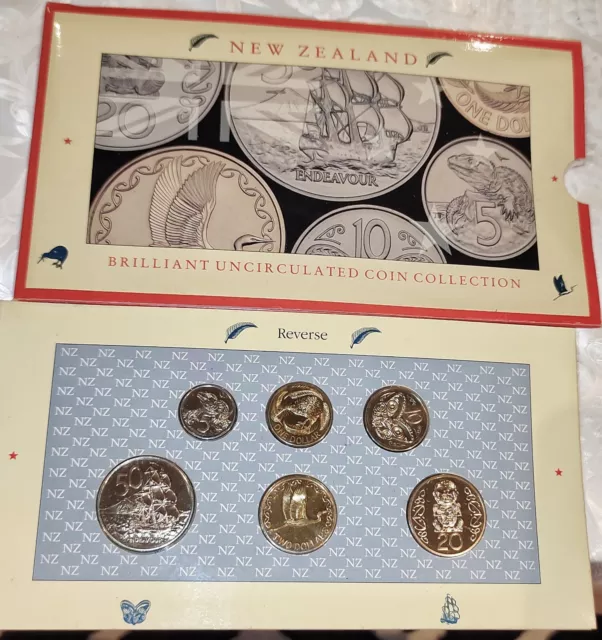 1990 New Zealand Brilliant Uncirculated Coin Collection