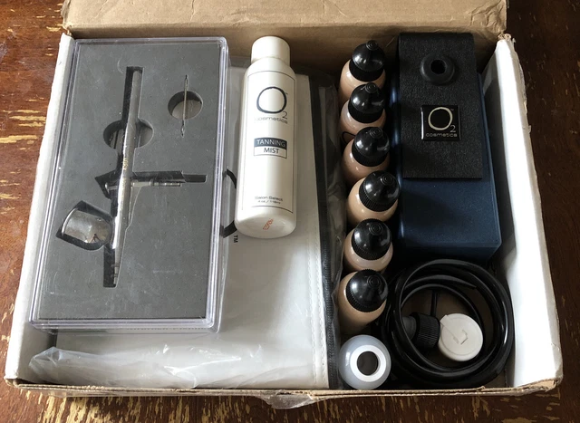 Sistema de bronceado con aerógrafo O2 Cosmetics
