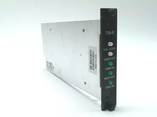 GE 739R Fiber Options S739DVR-RST1 Rack Mount 1 Channel Video Receiver