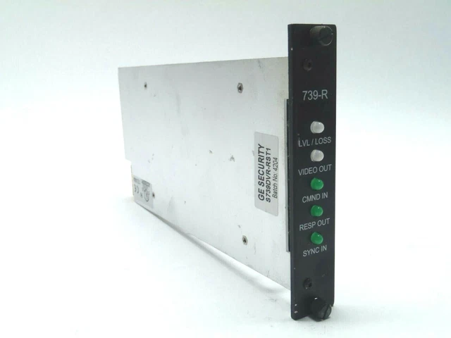 GE 739R Fiber Options S739DVR-RST1 Rack Mount 1 Channel Video Receiver