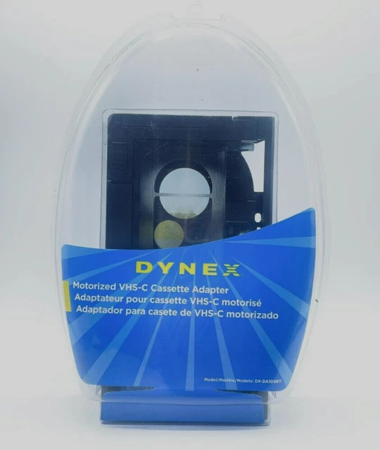 DYNEX MOTORIZED VHSC To Standard VHS Cassette Tape Adapter DXDA100491