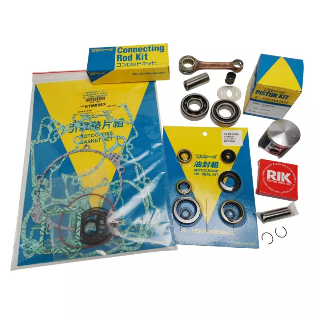 Full Engine Rebuild Kit Suzuki RM250 1991-1993 Rod Piston Gaskets Seals RM 250