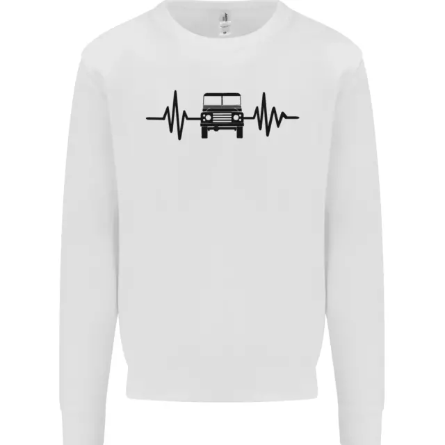 Felpa maglione bambini 4x4 Heart Beat Pulse Off Roading