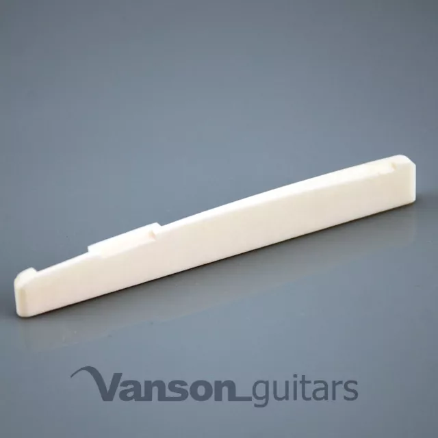 Sella ossea Vanson 72 mm compensata e intonacata di alta qualità per chitarra acustica