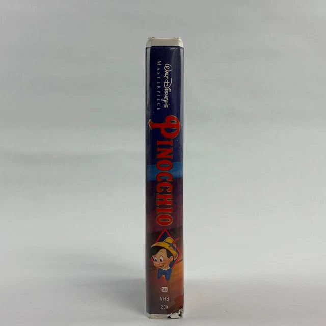 Clamp Shell Box WALT DISNEY MASTERPIECE Pinocchio VHS Movie Clamshell Case Restored 239 ...