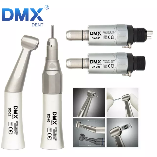 NSK Style Dental Slow Low Speed Handpiece Straight Contra Angle Air Motor 2/4H