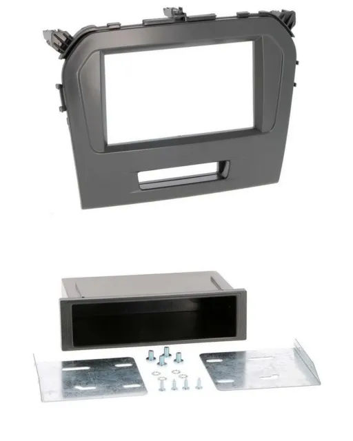For Suzuki Vitara Ly Car Radio Panel Installation Frame 1-DIN Black Matte