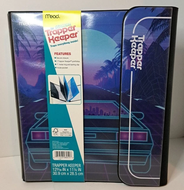 Trapper Keeper Binder Retro Portfolio Car Design (2021) Mead 12 3/16" x 11 1/4" Trapper Keeper Binder Retro Portfolio Car Design (2021) Mead 12 3/16" x 11 1/4"